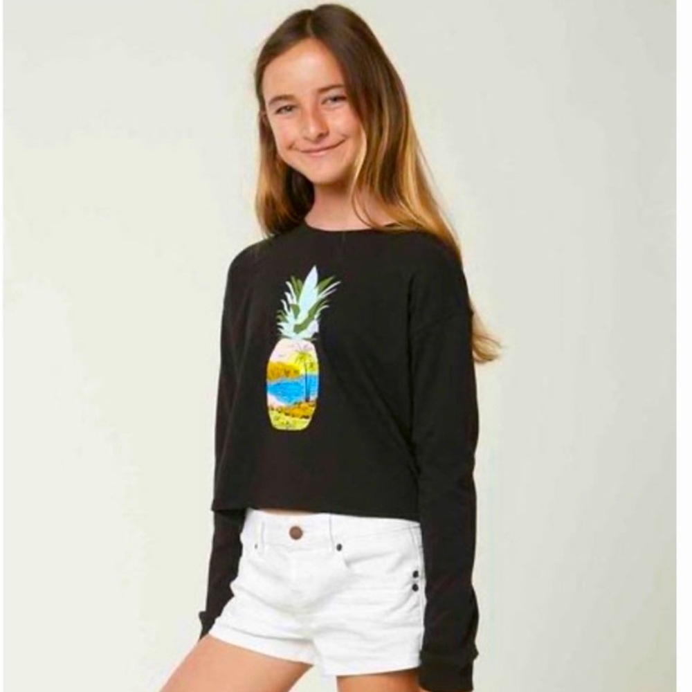O’Neill Crop Long Sleeve Pineapple Shirt